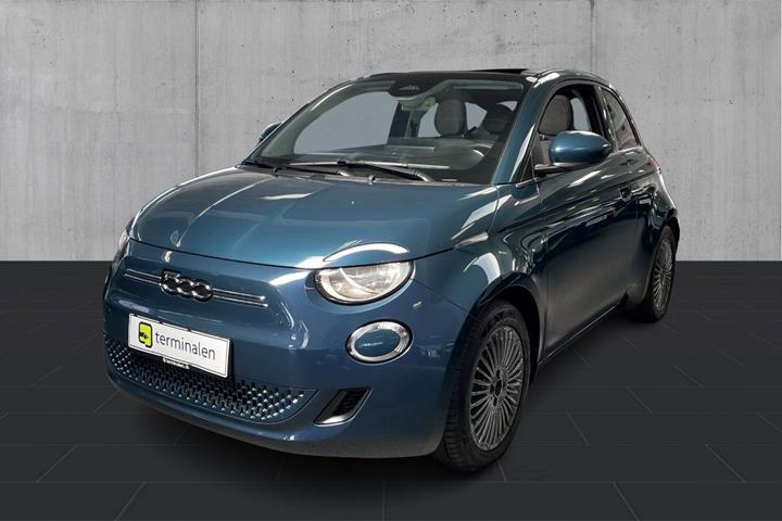 Grøn Fiat 500e fra 2022