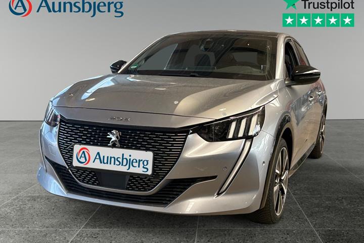 Grå Peugeot e-208 fra 2022