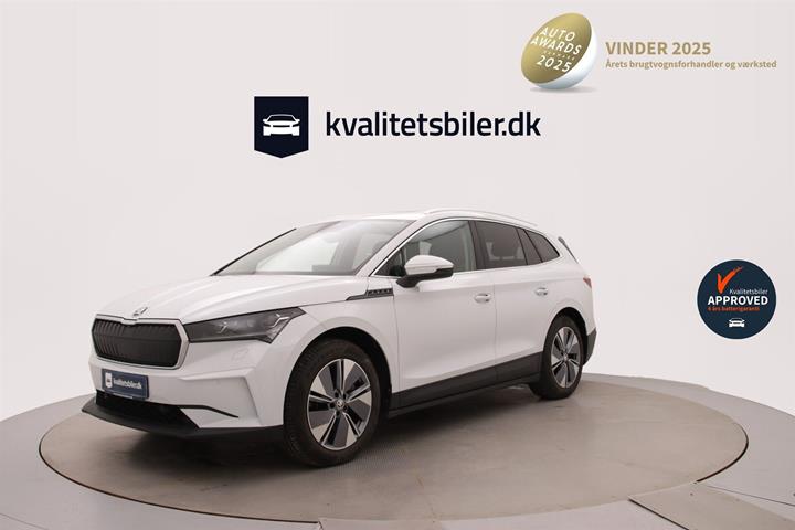 Hvid Skoda Enyaq fra 2021