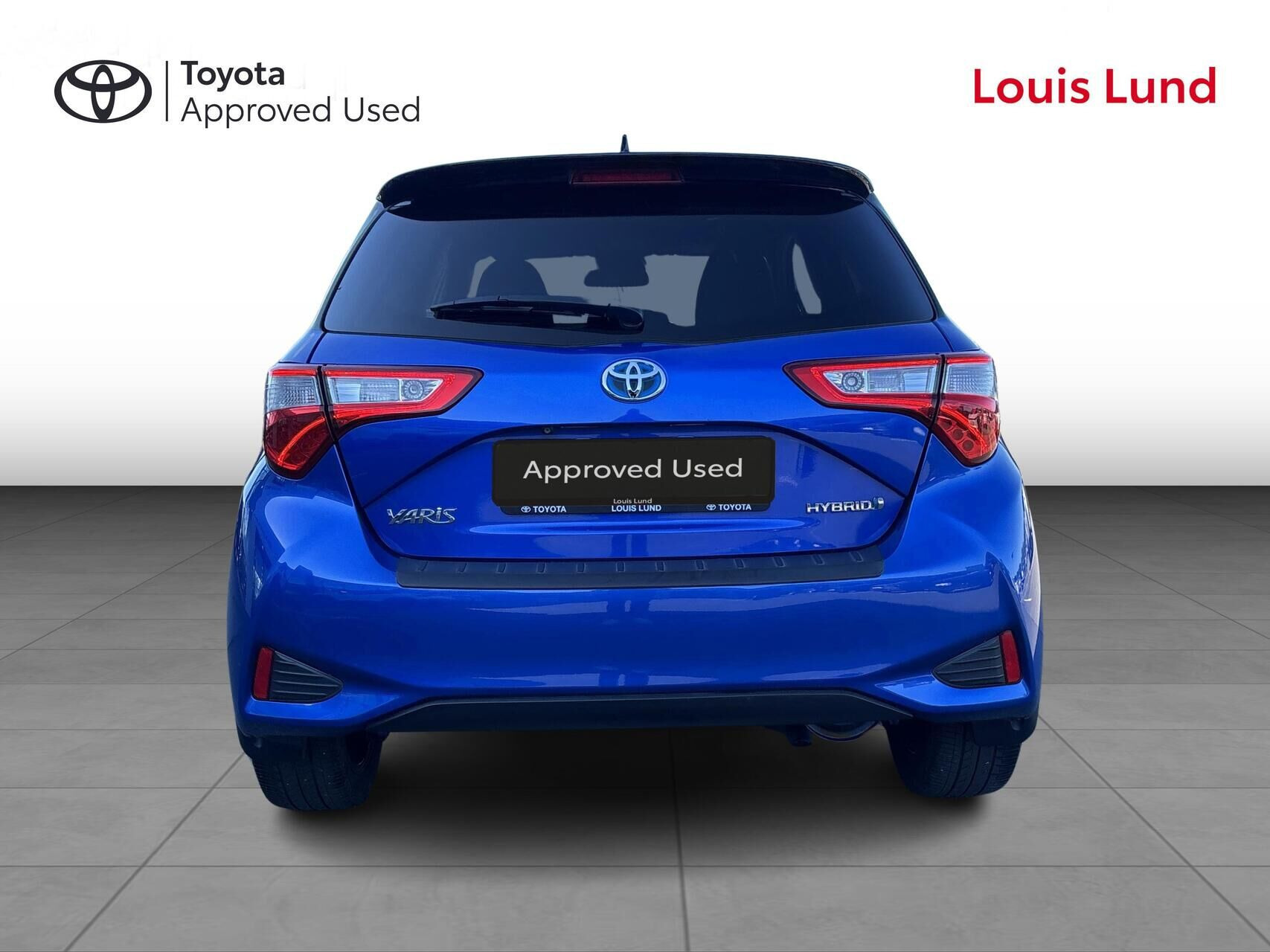 Blå Toyota Yaris fra 2018