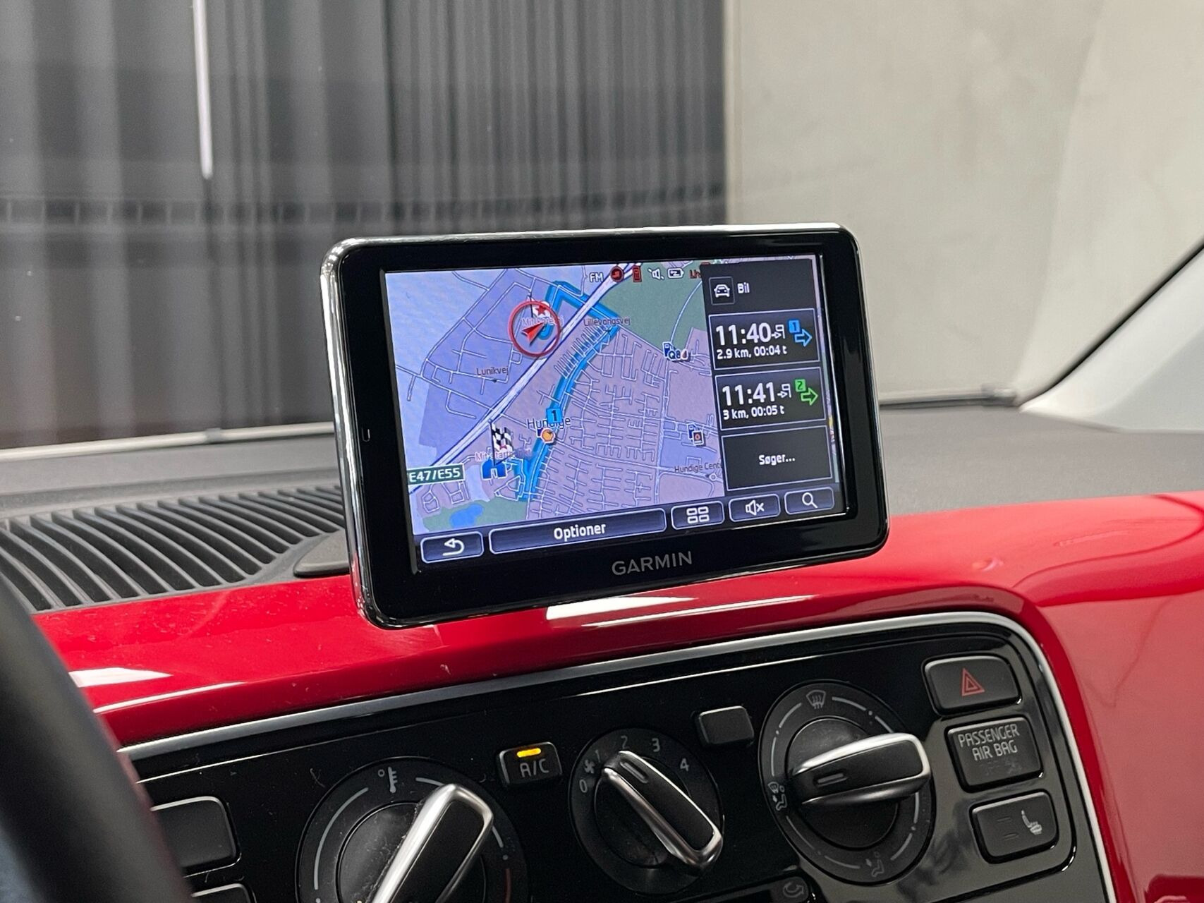 Rød VW up fra 2014