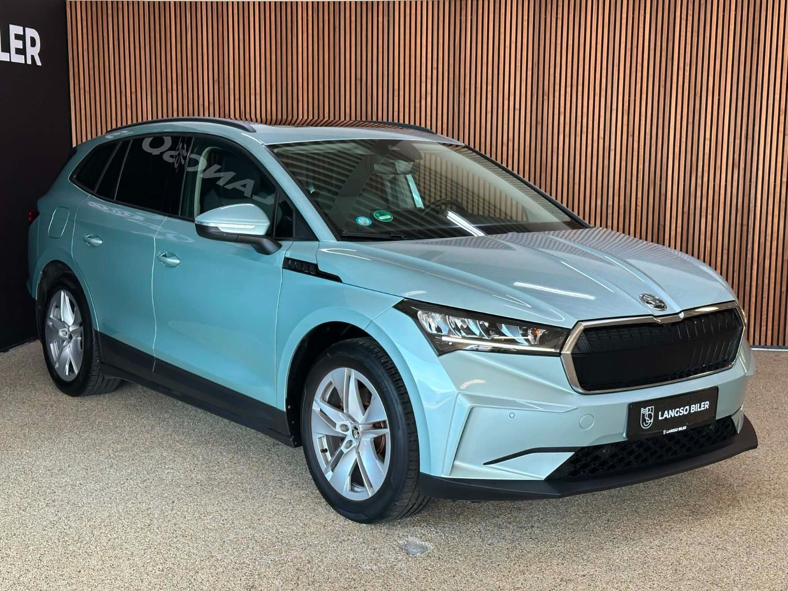 Grøn Skoda Enyaq fra 2021
