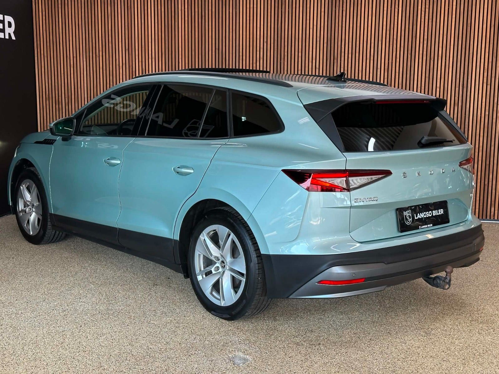 Grøn Skoda Enyaq fra 2021