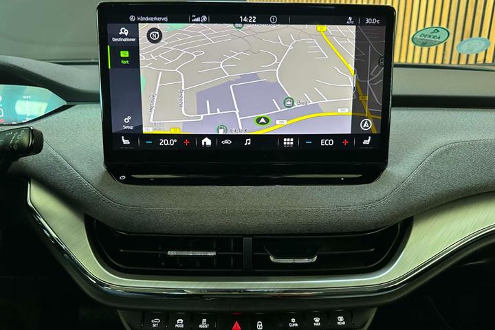 Grøn Skoda Enyaq fra 2021