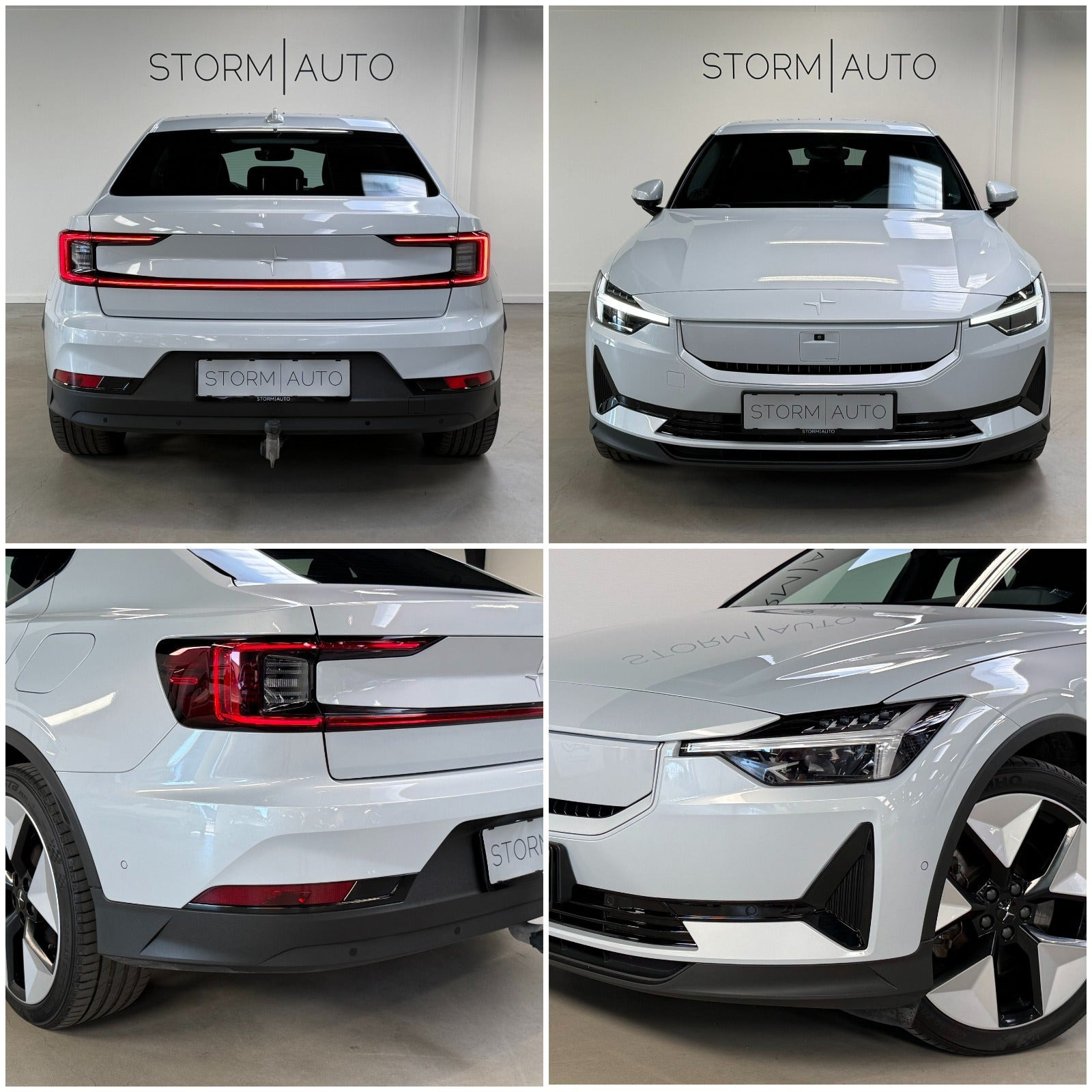 Hvid Polestar 2 fra 2024