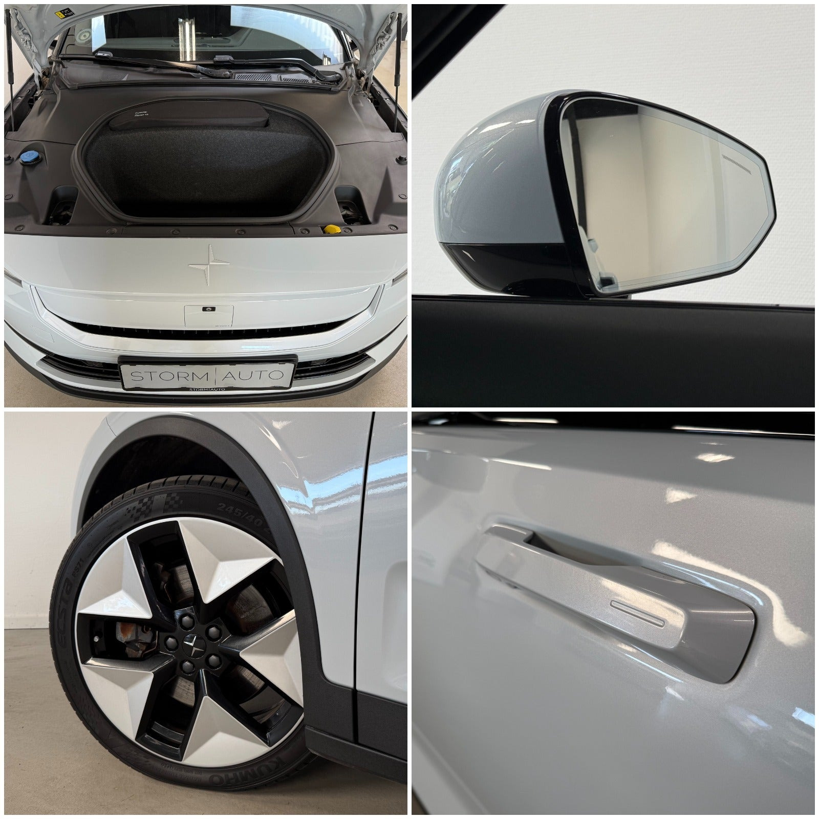 Hvid Polestar 2 fra 2024