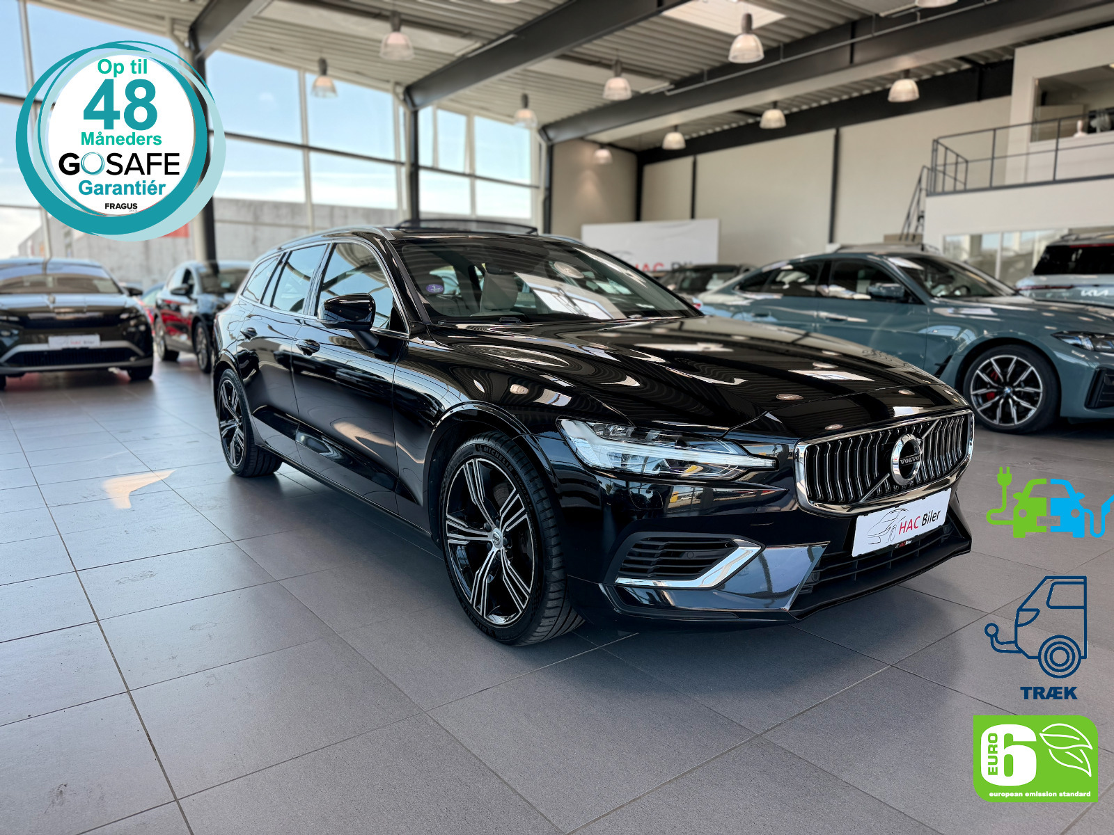 Gul Volvo V60 fra 2022