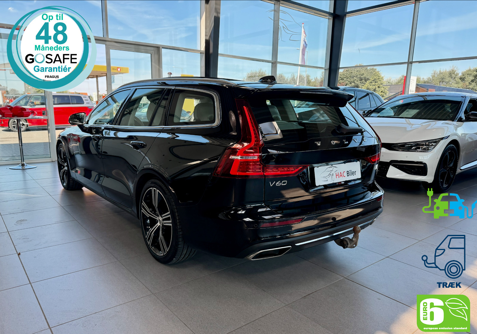 Gul Volvo V60 fra 2022