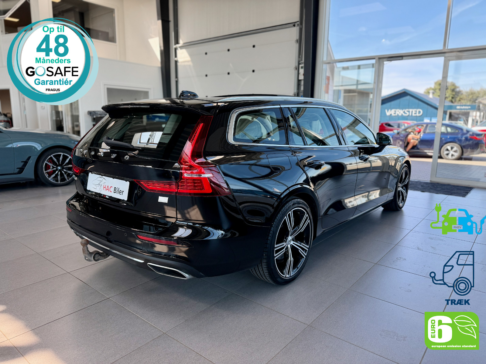 Gul Volvo V60 fra 2022