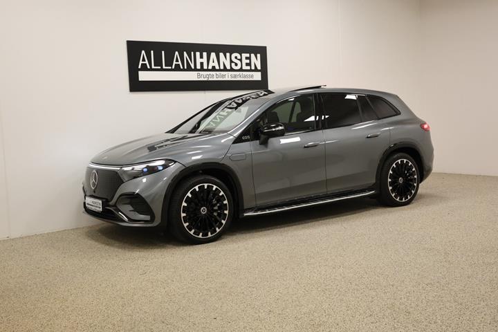 Grå Mercedes EQS580 SUV fra 2024