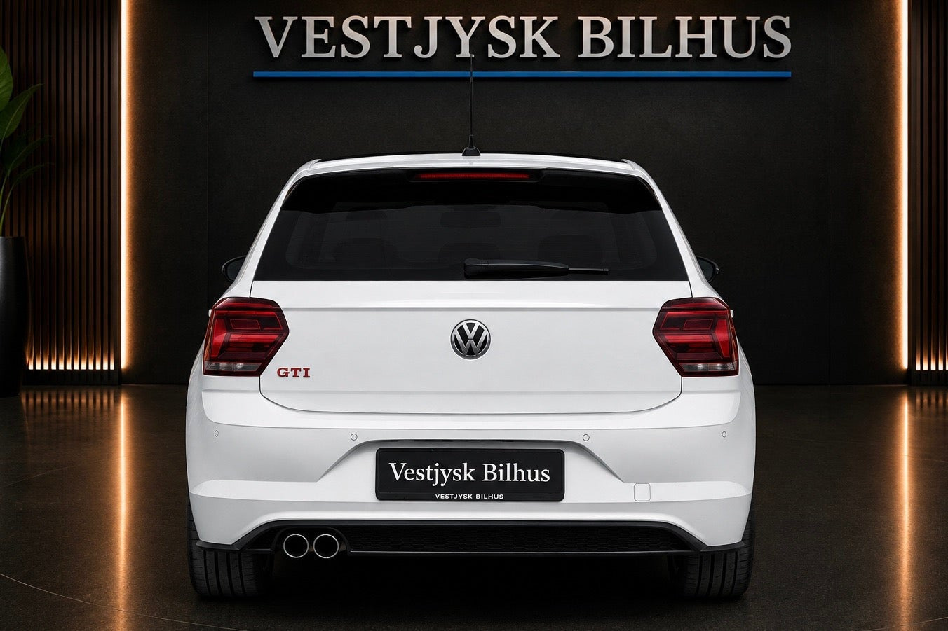 Hvid VW Polo fra 2019