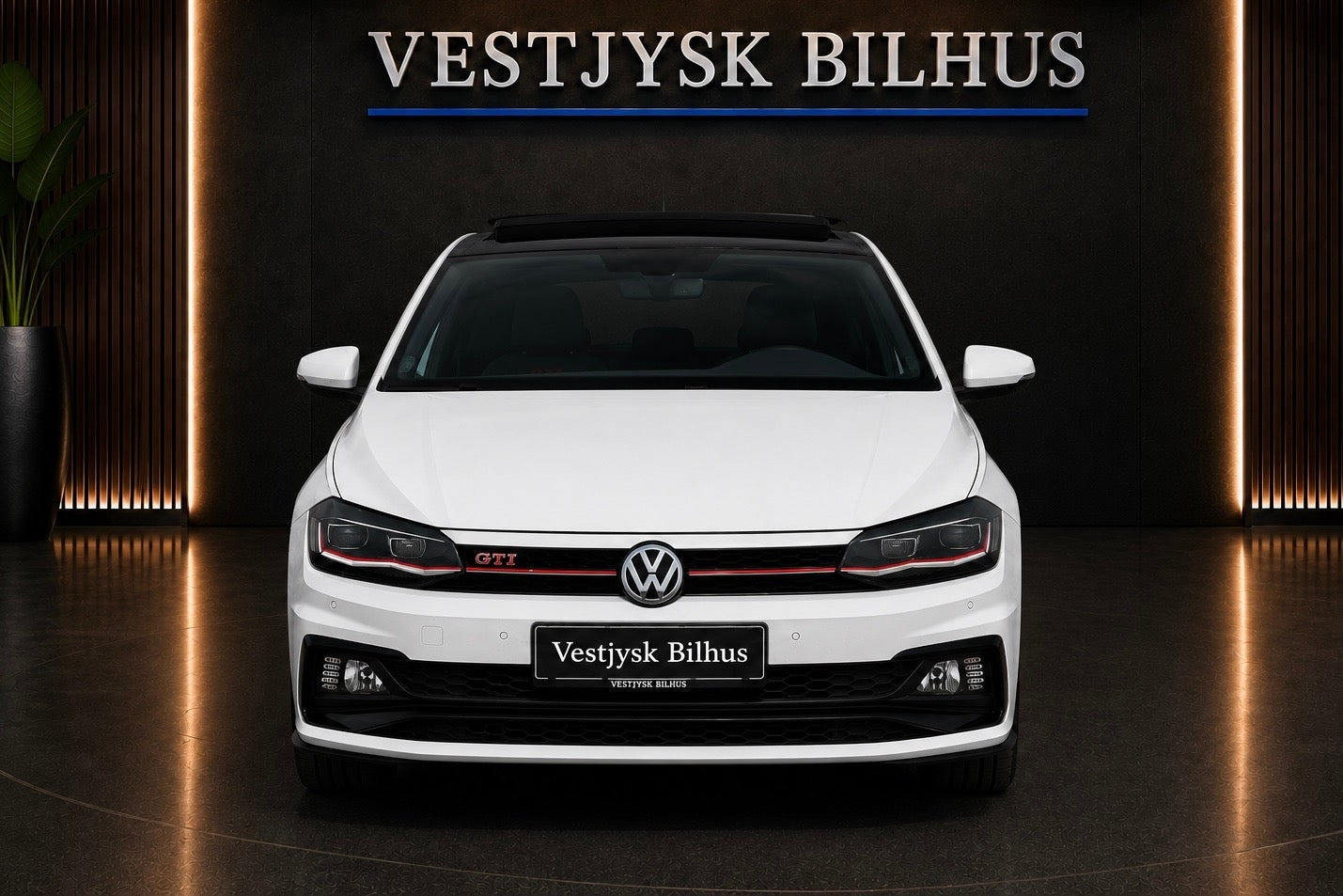 Hvid VW Polo fra 2019