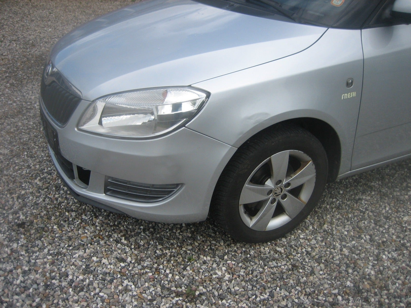 Sølv Skoda Fabia fra 2014