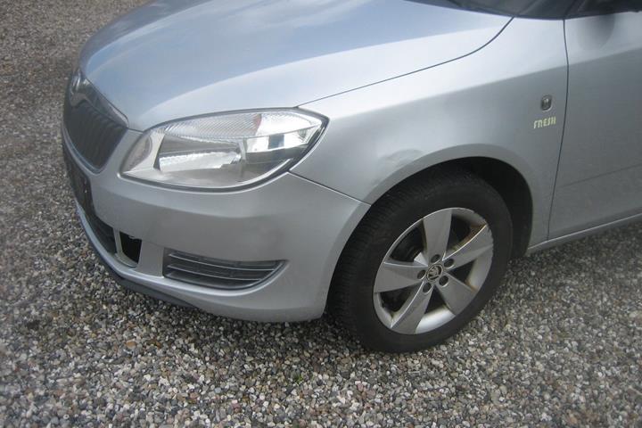 Sølv Skoda Fabia fra 2014