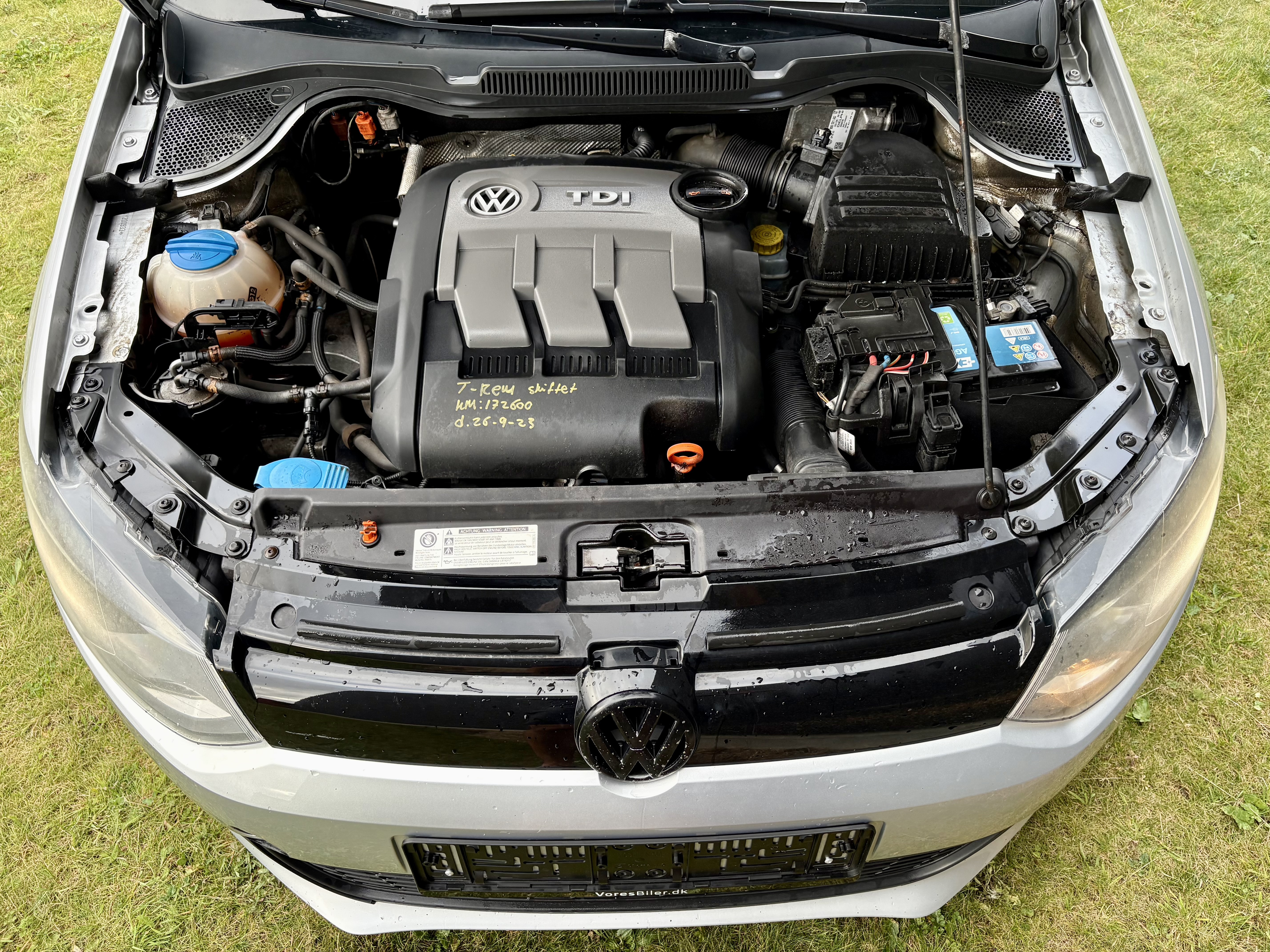 Sølv VW Polo fra 2013
