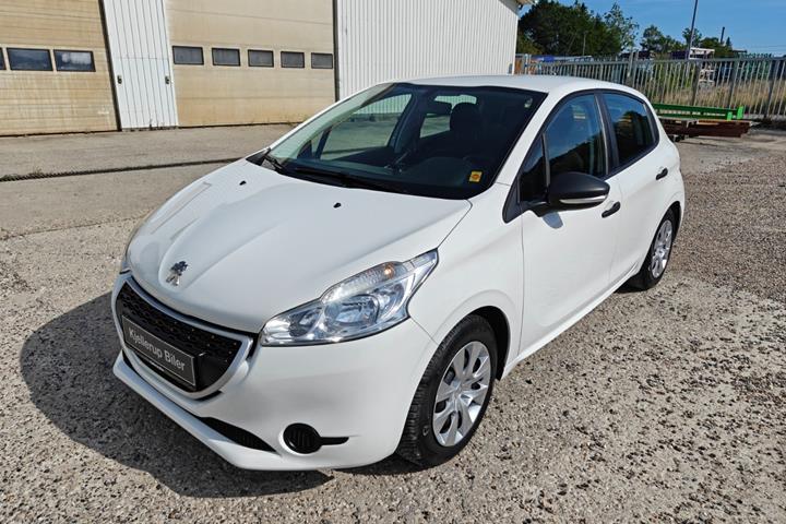 Gul Peugeot 208 fra 2014