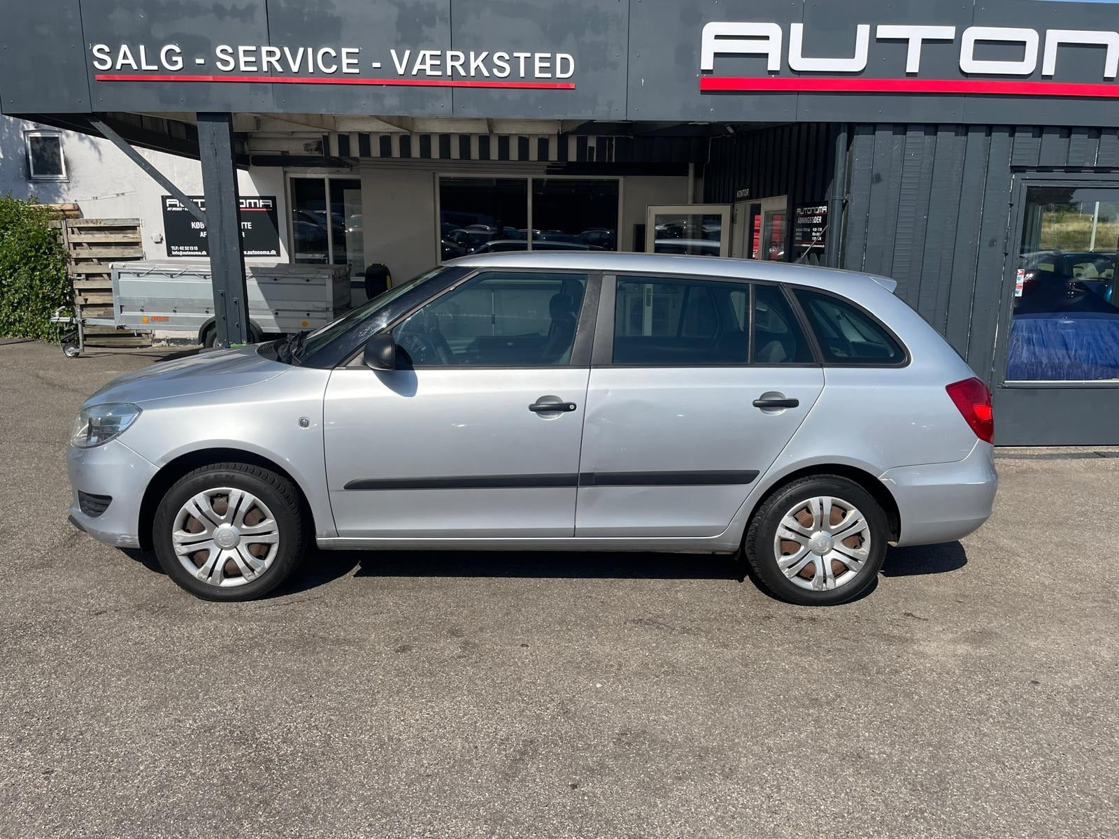 Sølv Skoda Fabia fra 2013