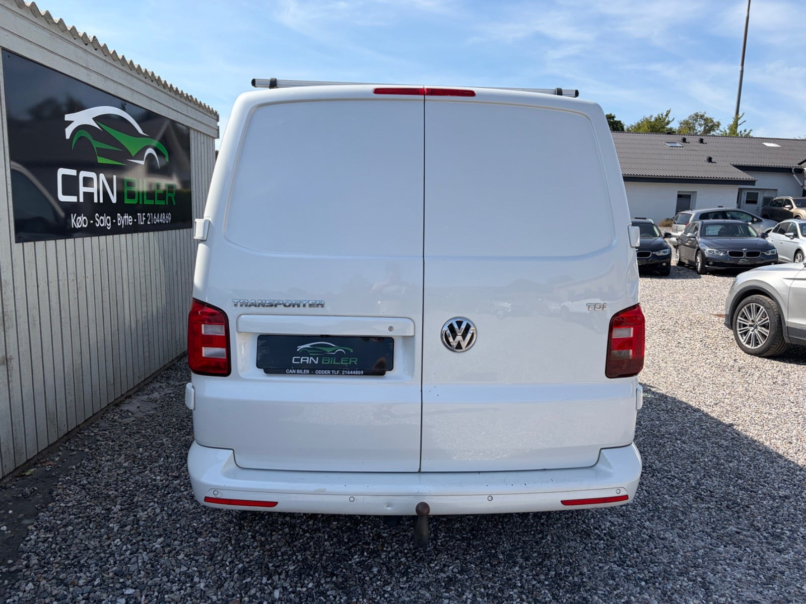 Hvid VW Transporter fra 2017