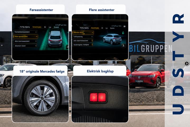 Grå Mercedes EQA250 fra 2021