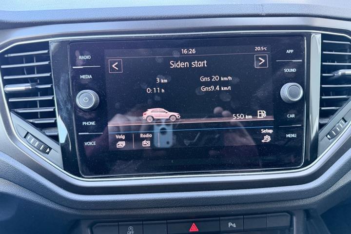 Grå VW T-Roc fra 2018