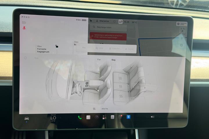 Hvid Tesla Model 3 fra 2019