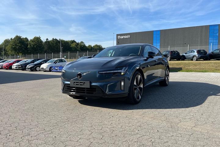 Blå Volvo ES90 fra 2026