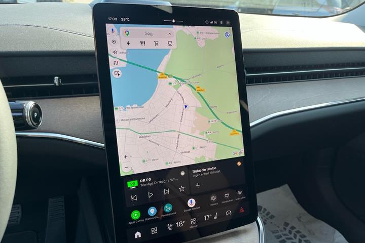 Blå Volvo ES90 fra 2026