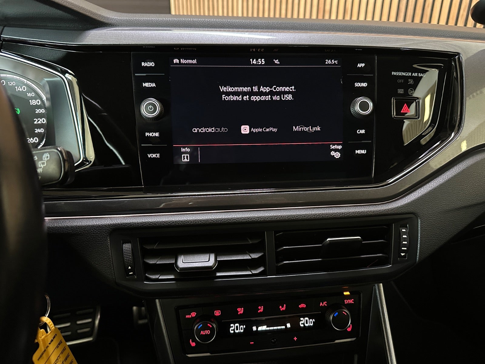 Sort VW Polo fra 2019