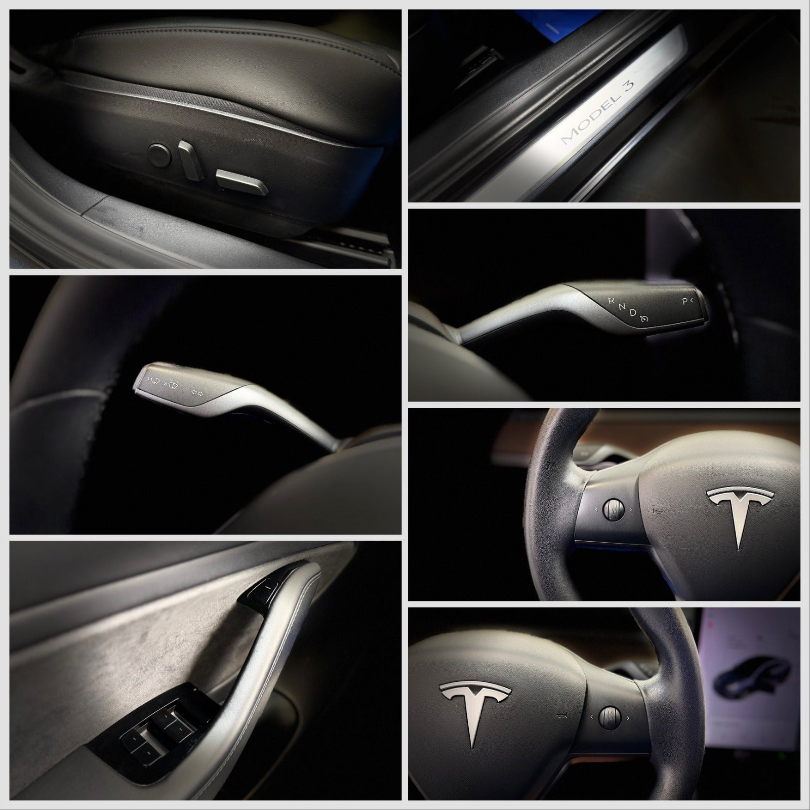 Sort Tesla Model 3 fra 2020