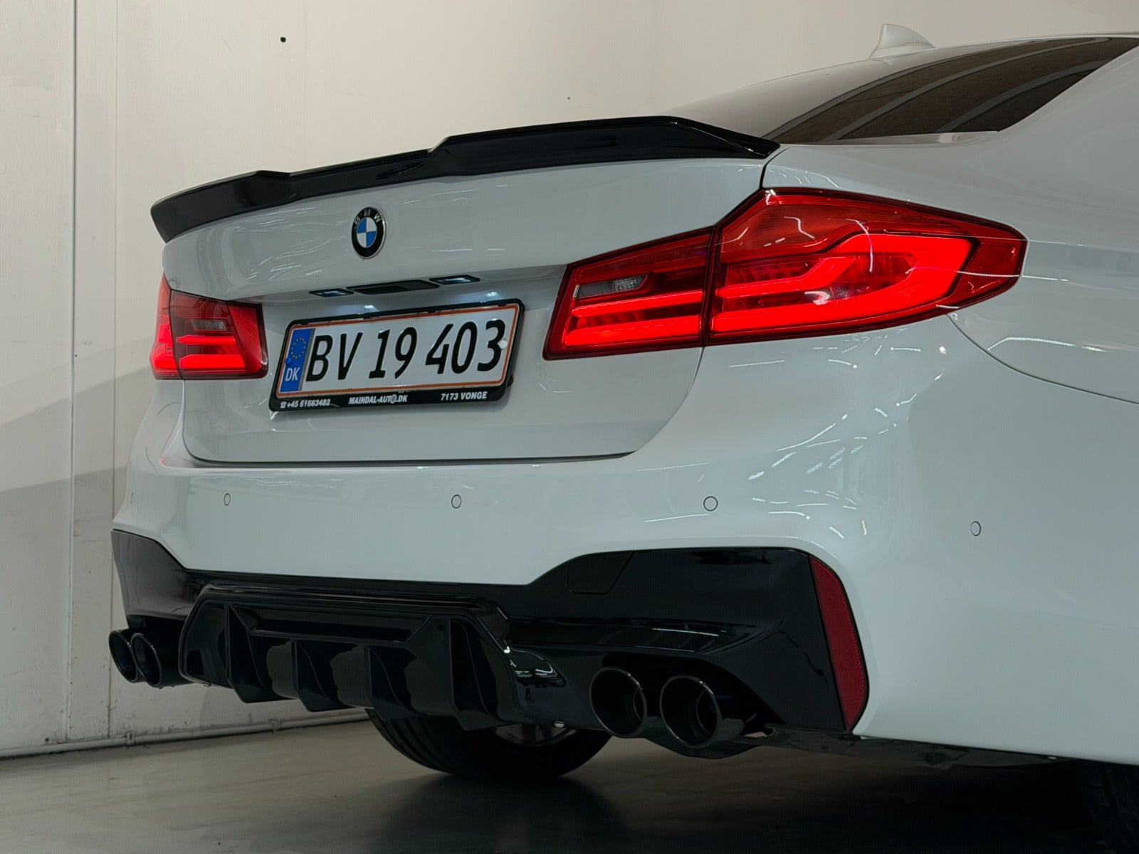 Grøn BMW 520d fra 2018