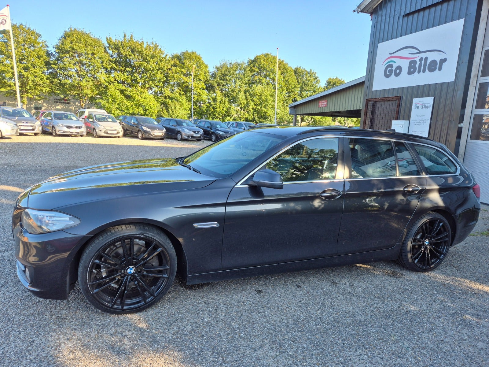 Grøn BMW 520d fra 2014