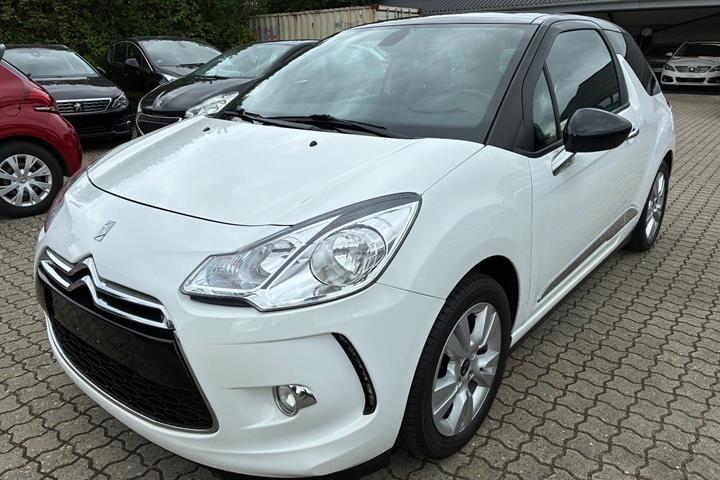 Hvid Citroën DS3 fra 2013 set udefra