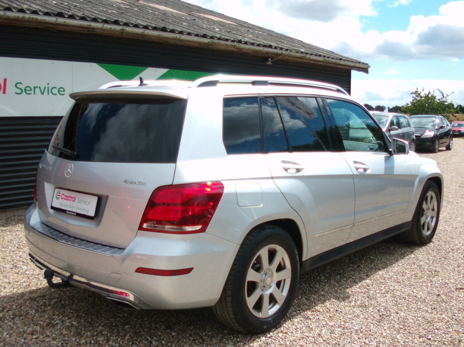 Sølv Mercedes GLK220 fra 2014
