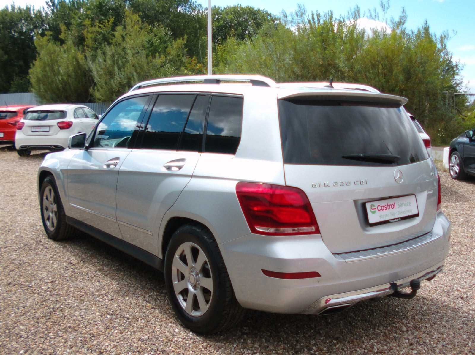 Sølv Mercedes GLK220 fra 2014