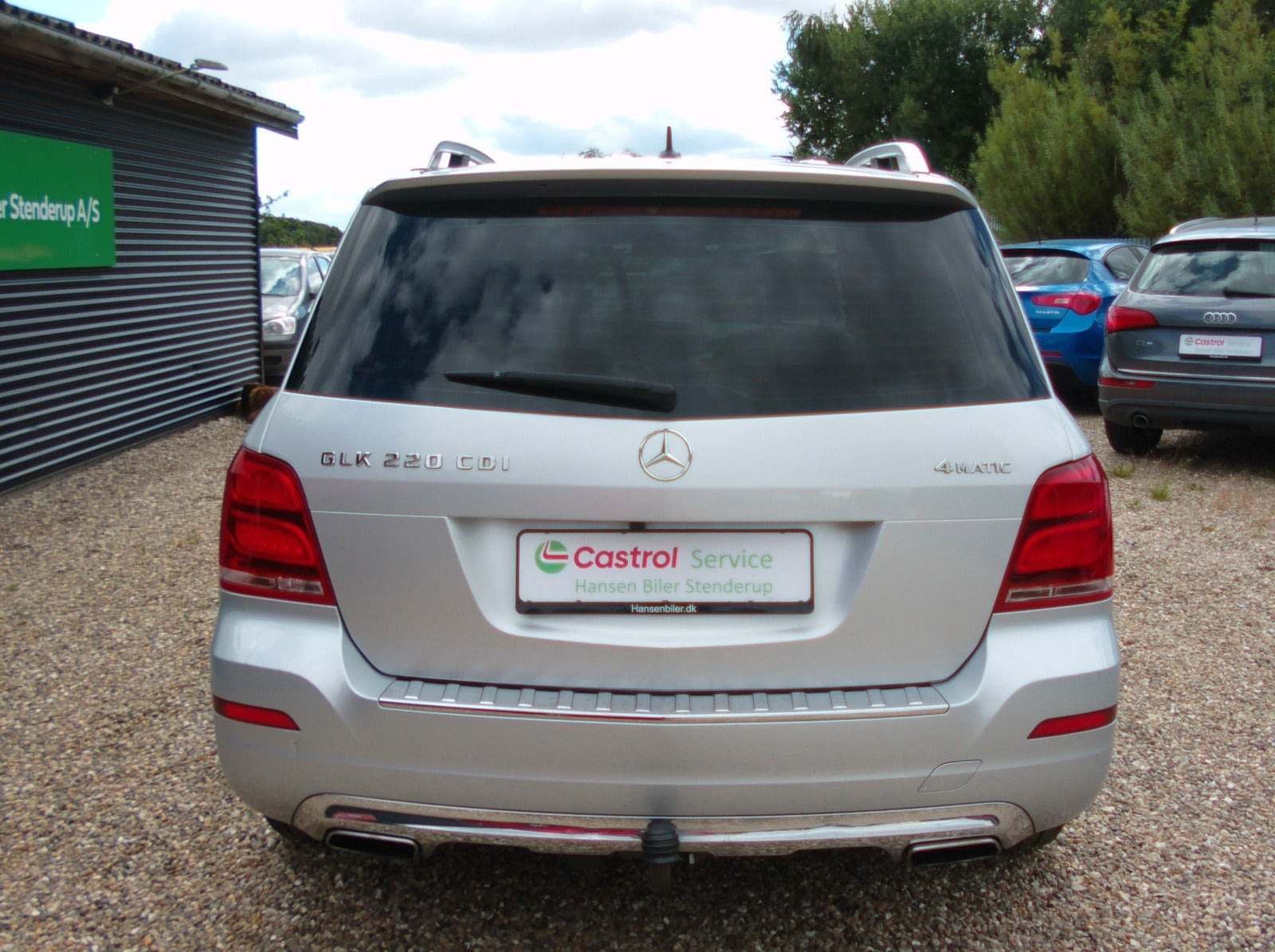 Sølv Mercedes GLK220 fra 2014