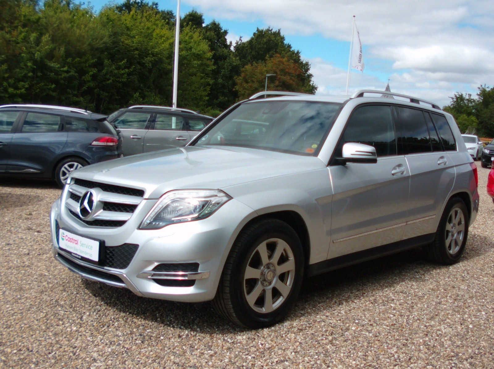 Sølv Mercedes GLK220 fra 2014