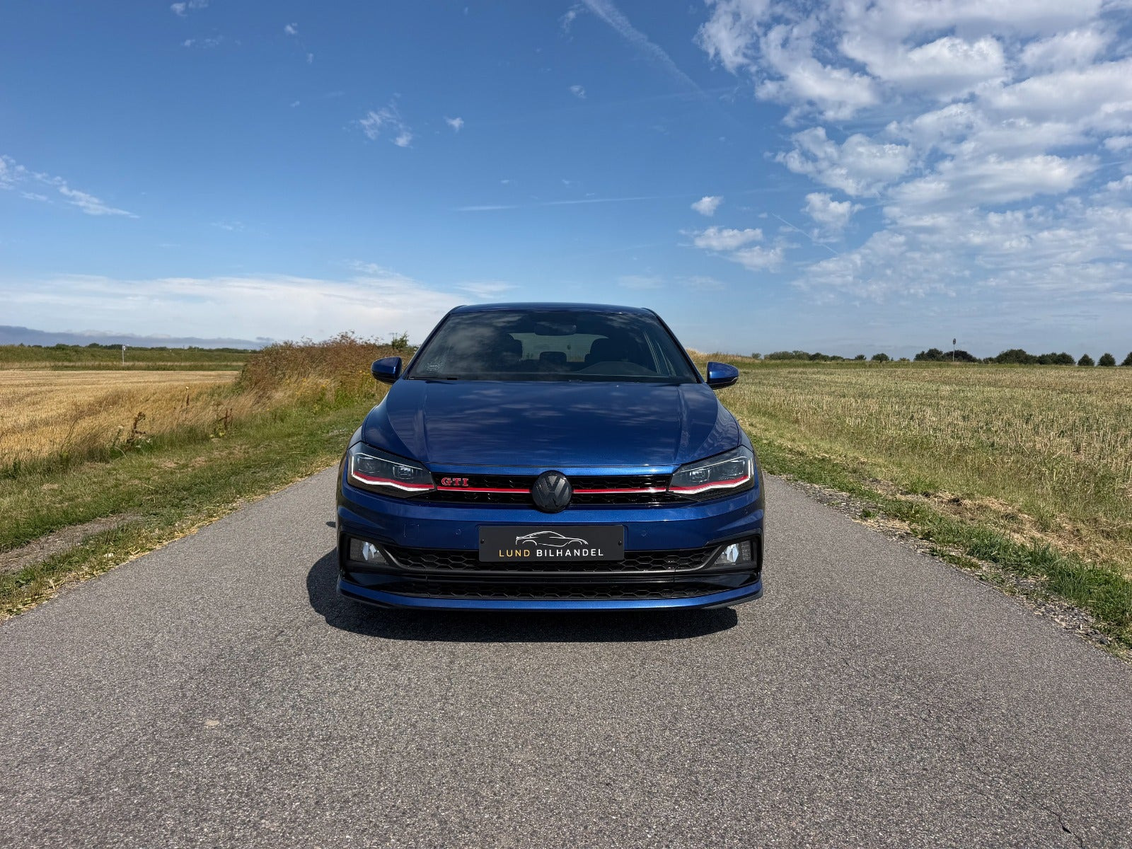 Blå VW Polo fra 2019