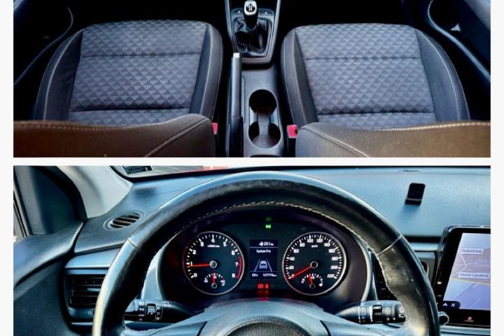 Rød Kia Rio fra 2017
