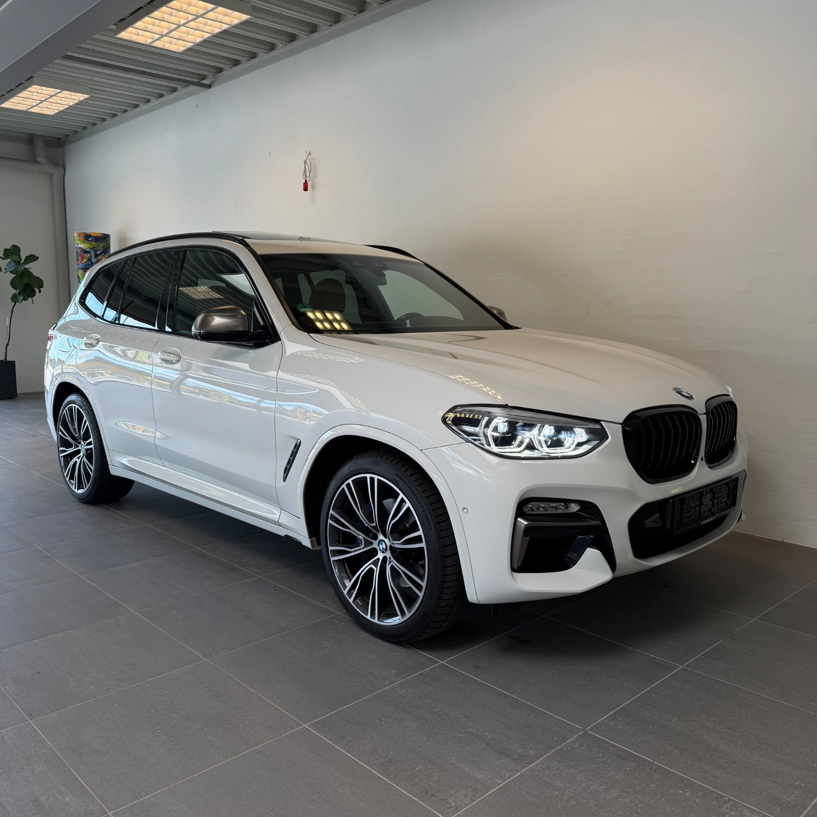 Hvid BMW X3 fra 2019