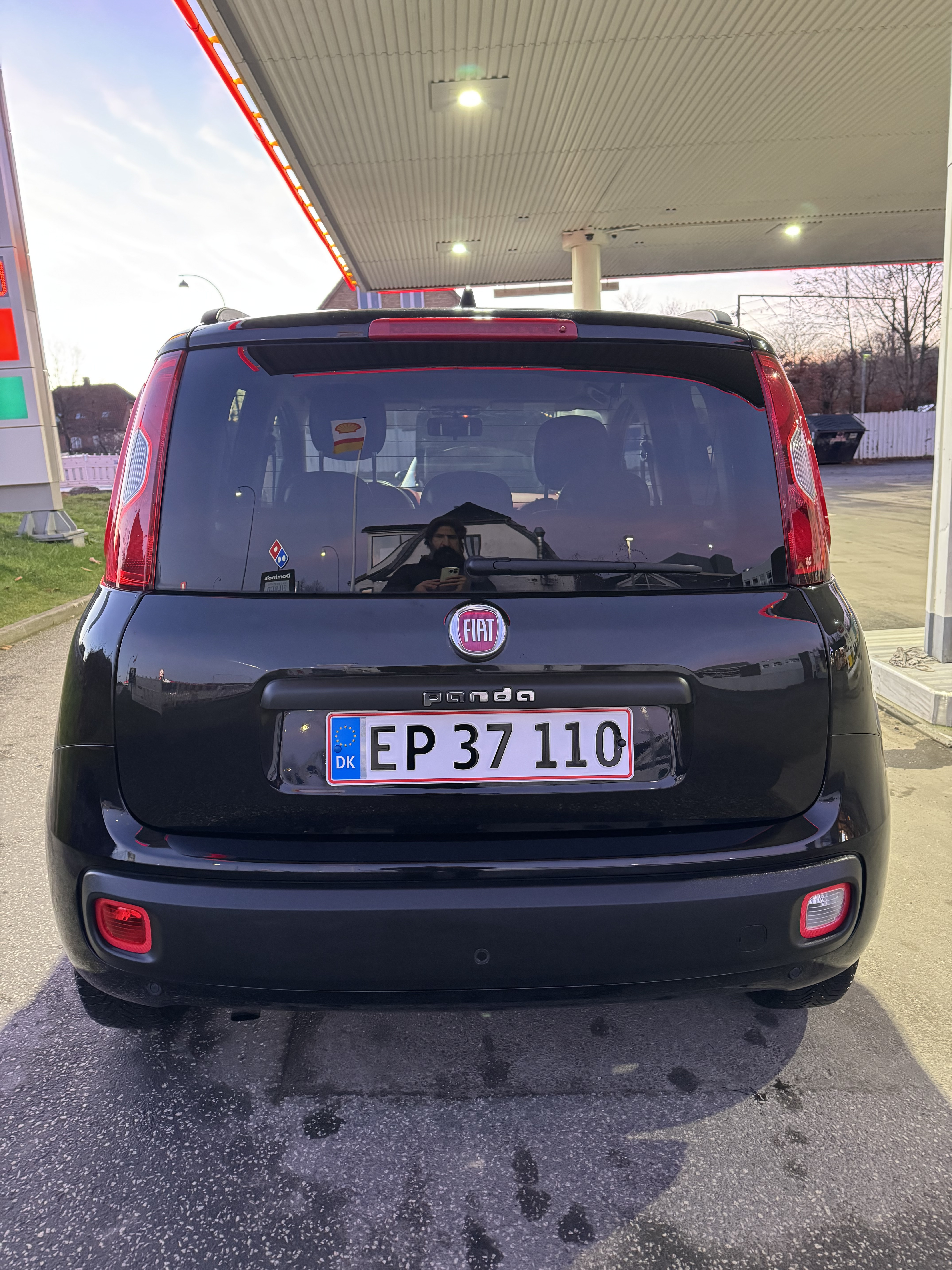 Sort Fiat Panda fra 2013