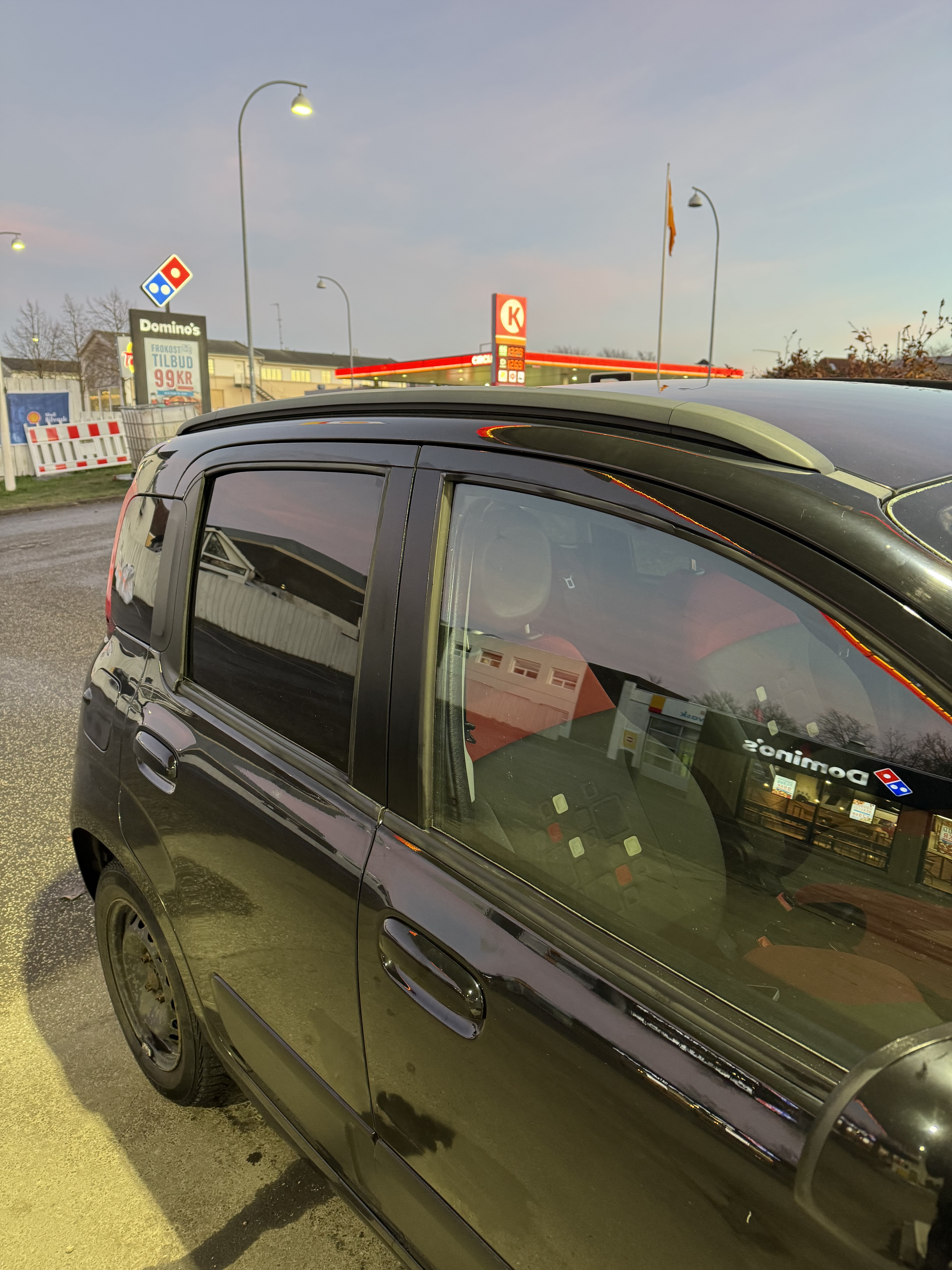 Sort Fiat Panda fra 2013