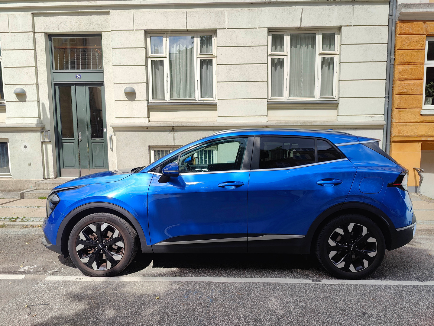 Blå Kia Sportage fra 2022