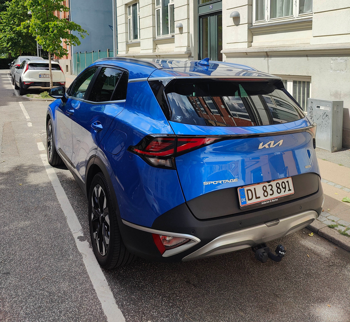 Blå Kia Sportage fra 2022