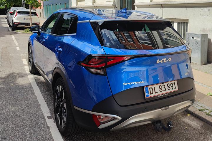 Blå Kia Sportage fra 2022