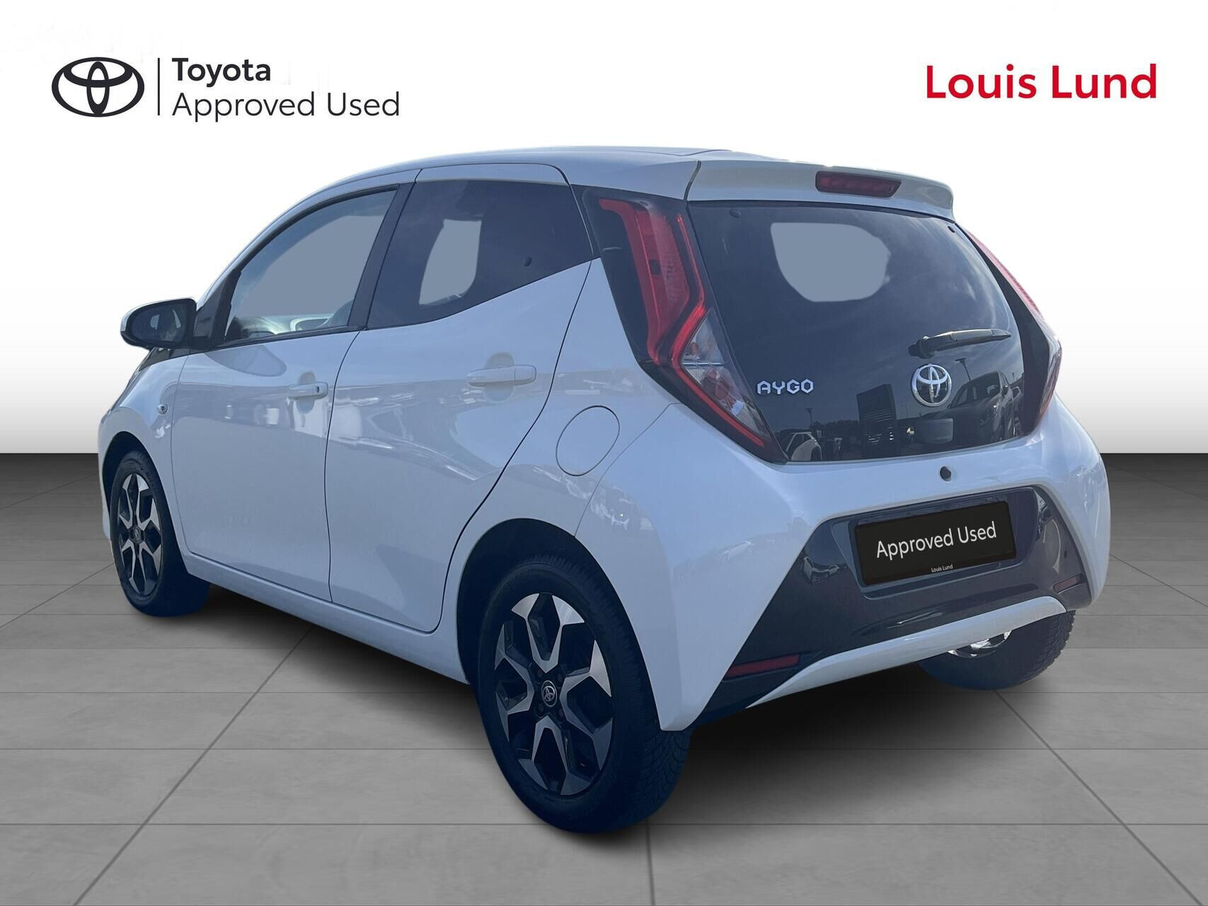Hvid Toyota Aygo fra 2020