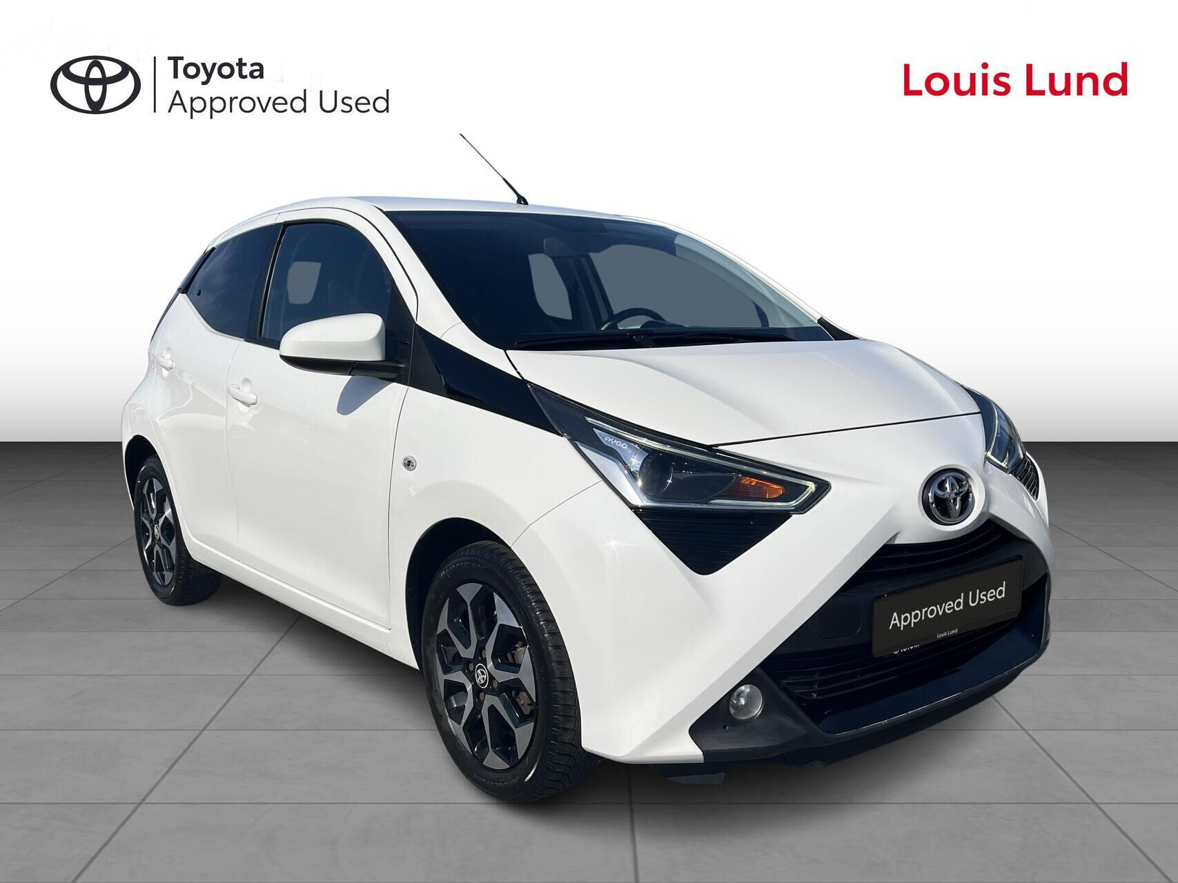 Hvid Toyota Aygo fra 2020