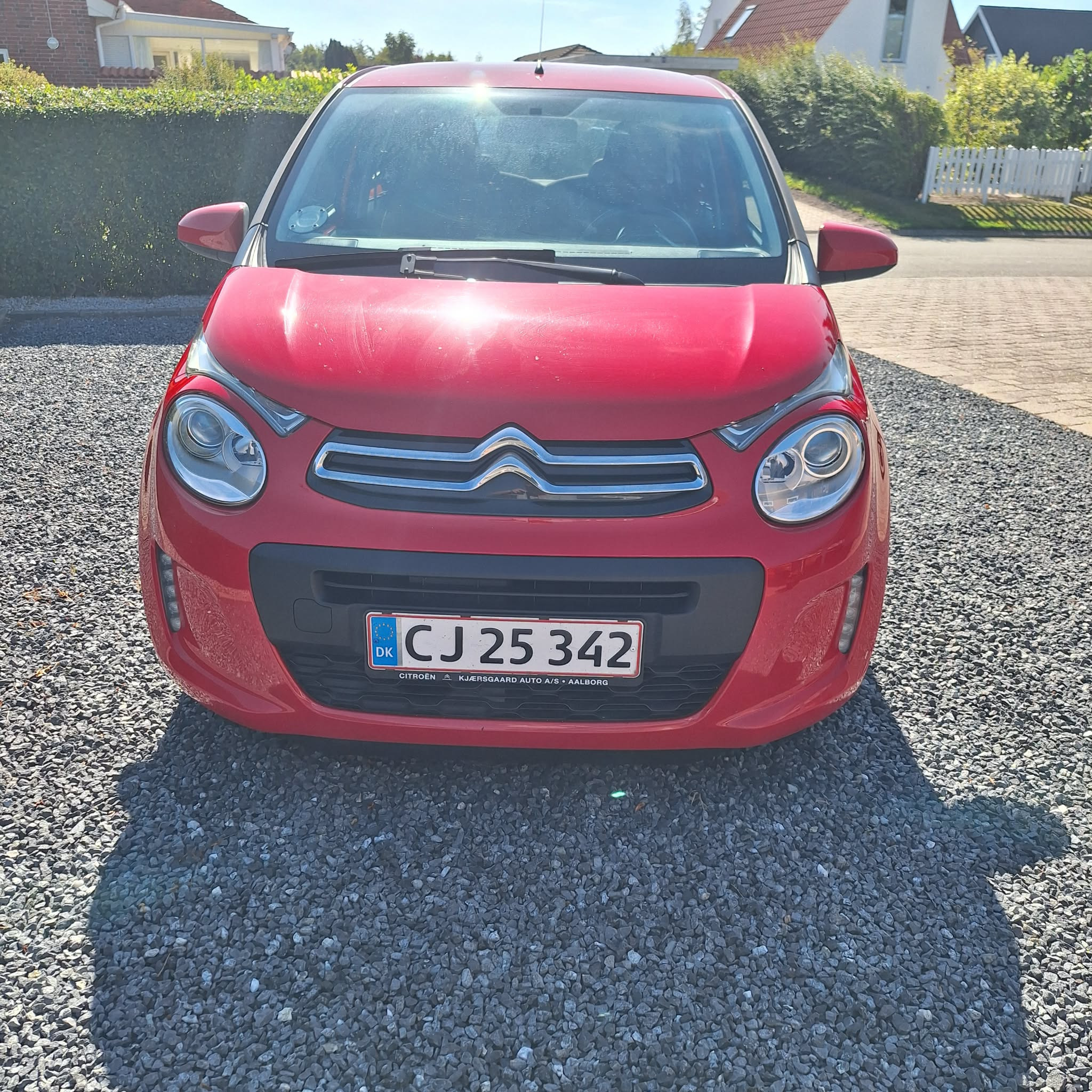 Rød Citroën C1 fra 2019