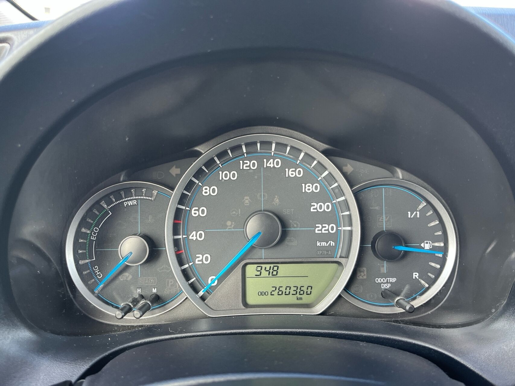Sort Toyota Yaris fra 2014