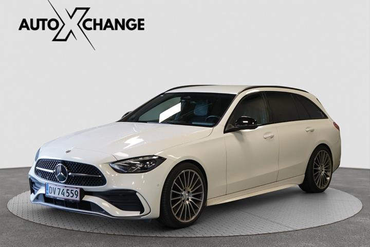 Hvid Mercedes C200 fra 2022