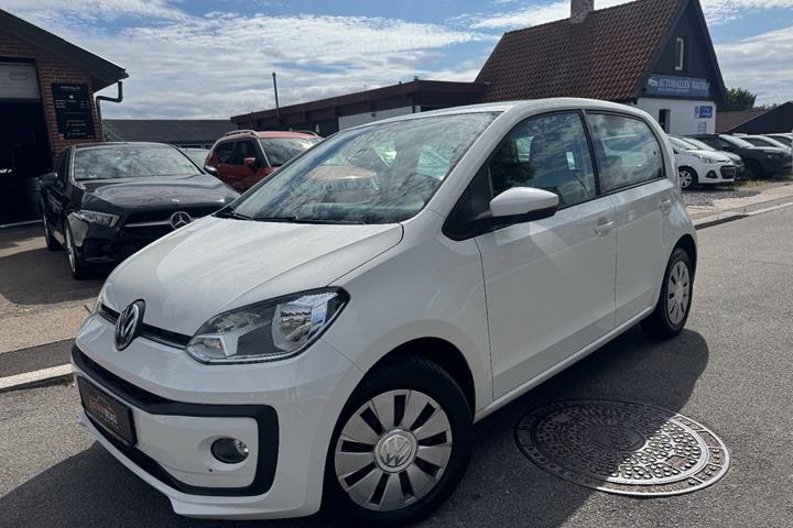 Hvid VW UP! fra 2017 set udefra